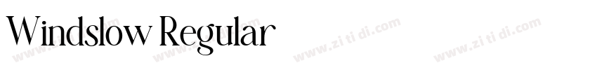 Windslow Regular字体转换 Windslow Regular字体转换